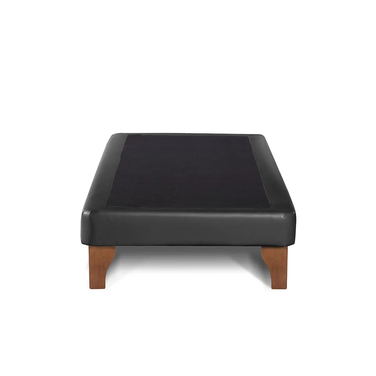 LATAM HOME - Base Europea Latam Home Zen Negra 1.5 Plazas Con Patas De Madera