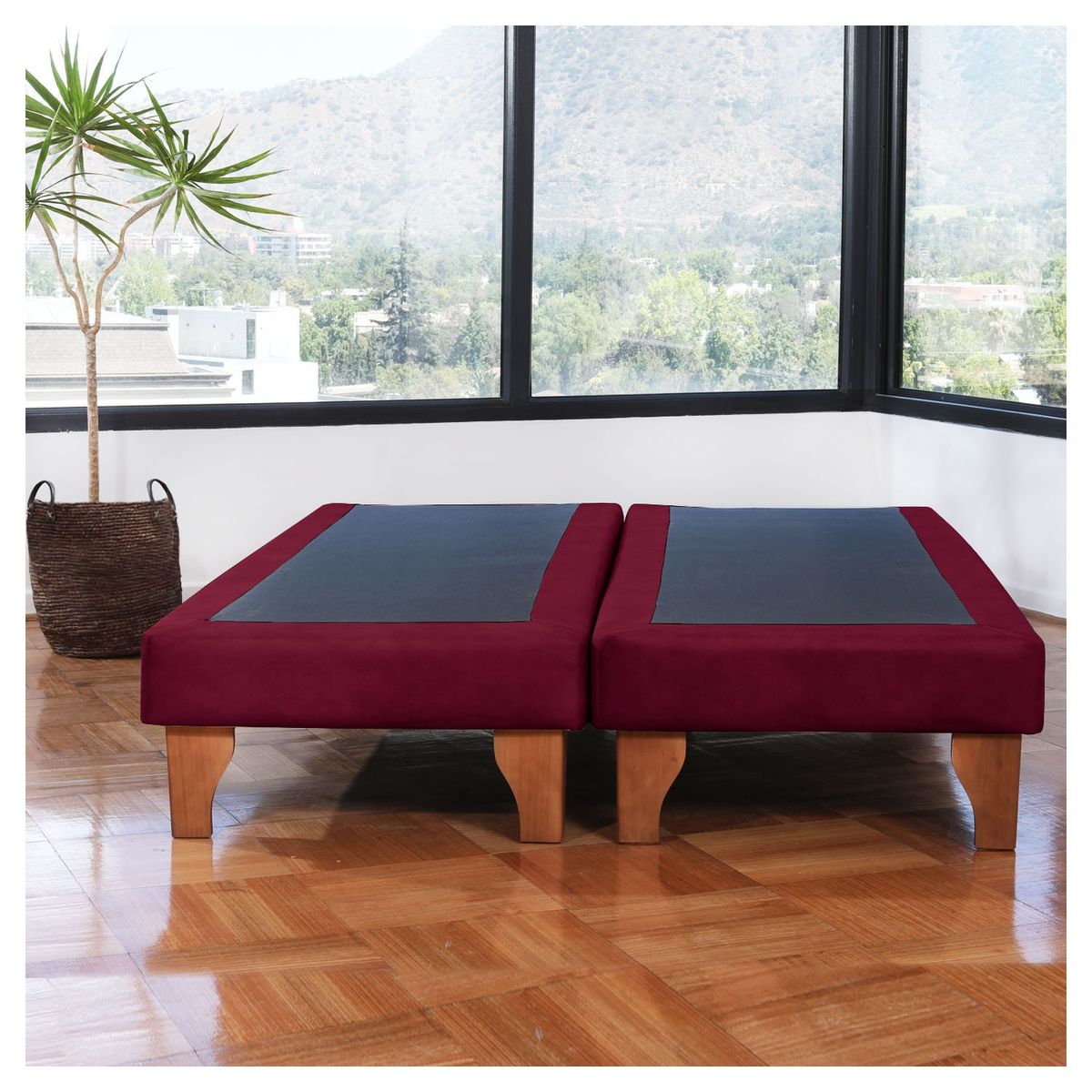 LATAM HOME - Base Europea Zen Tela Burdeo 2 Plazas