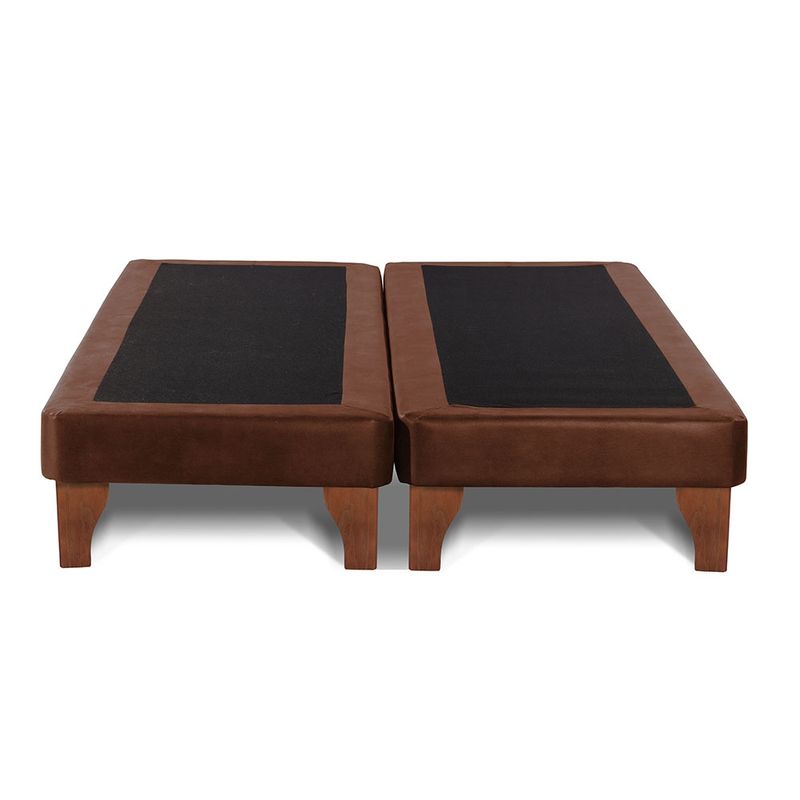 LATAM HOME - Base Europea Zen Cuero Café Moro 2 Plazas