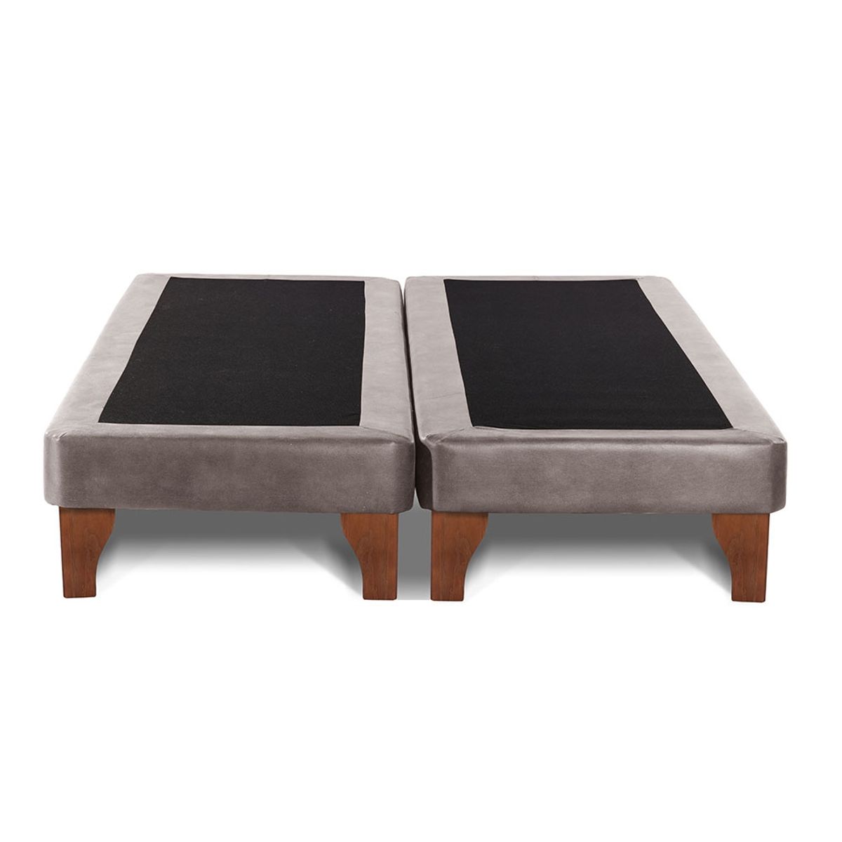 LATAM HOME - Base Europea Zen Cuero Gris 2 Plazas