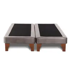 LATAM HOME - Base Europea Zen Cuero Gris 2 Plazas