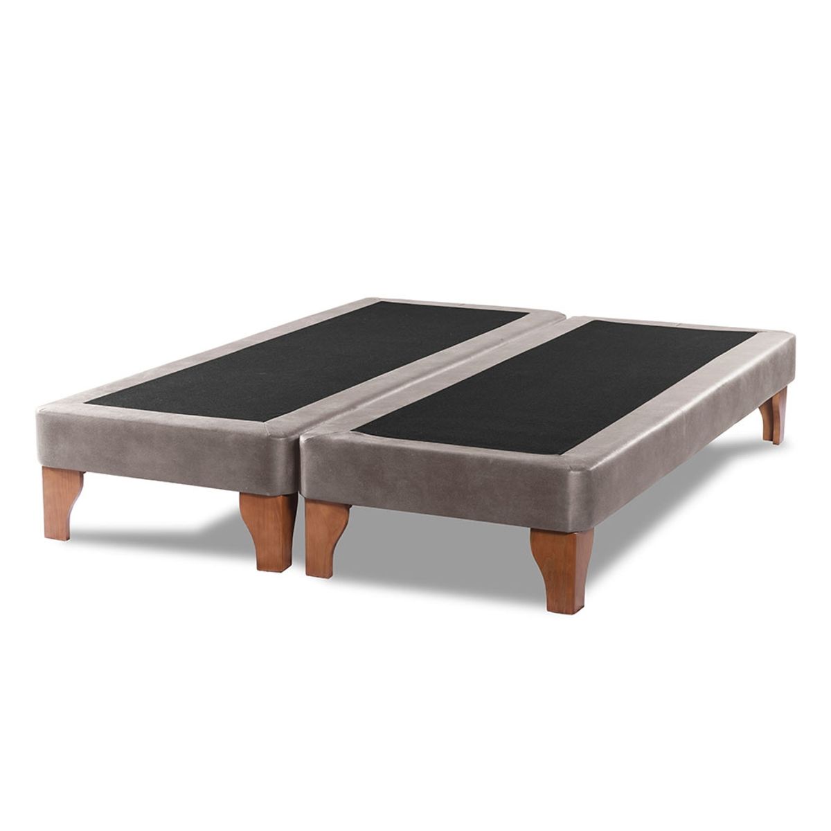 LATAM HOME - Base Europea Zen Cuero Gris 2 Plazas