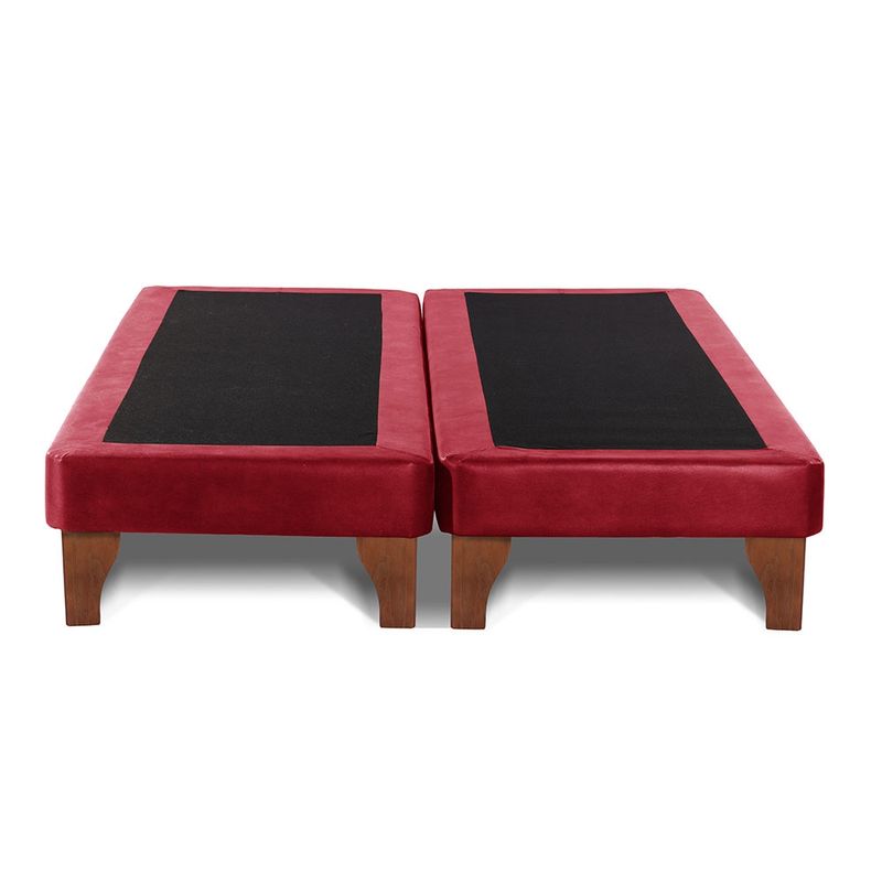 LATAM HOME - Base Europea Zen Cuero Rojo 2 Plazas