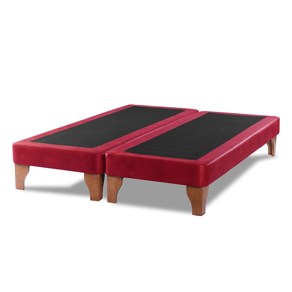 LATAM HOME - Base Europea Zen Cuero Rojo 2 Plazas