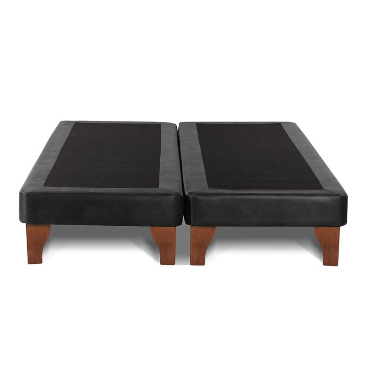 Base Europea Zen Cuero Negro 2 Plazas