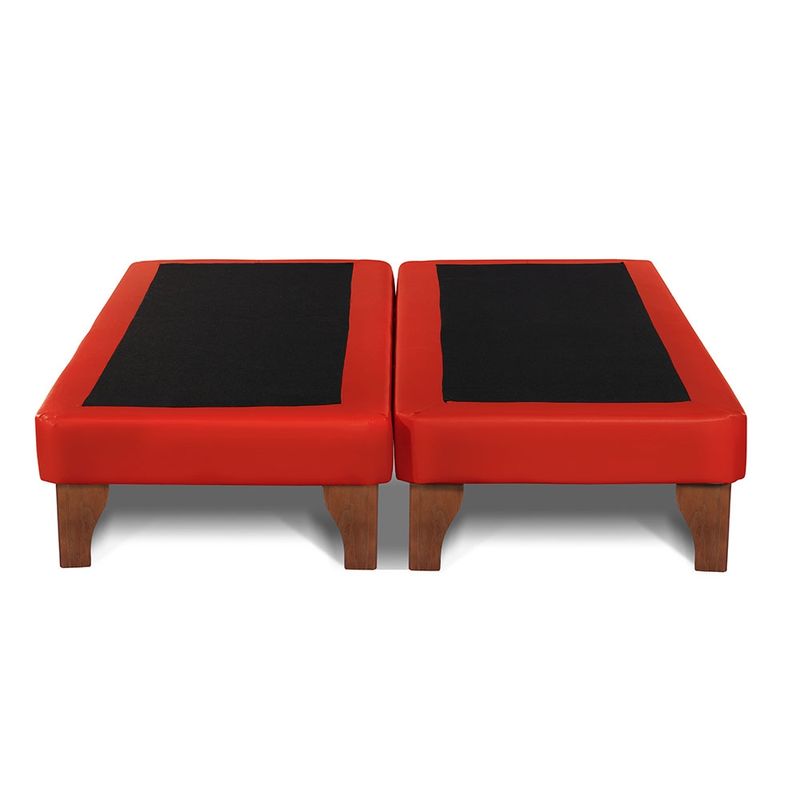 LATAM HOME - Base Europea Zen PU Rojo 2 Plazas