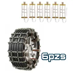 GENERICO - Cadena Para Nieve 6 Unidades Auto Camioneta Ajustable