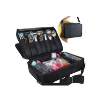 Maleta Negra Maquillaje Portatil Cosmetología Negro Gms