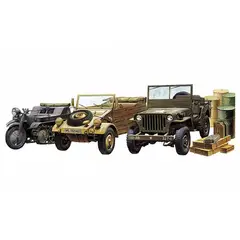 ACADEMY - 13416 WWII GROWND VEHICLE SET