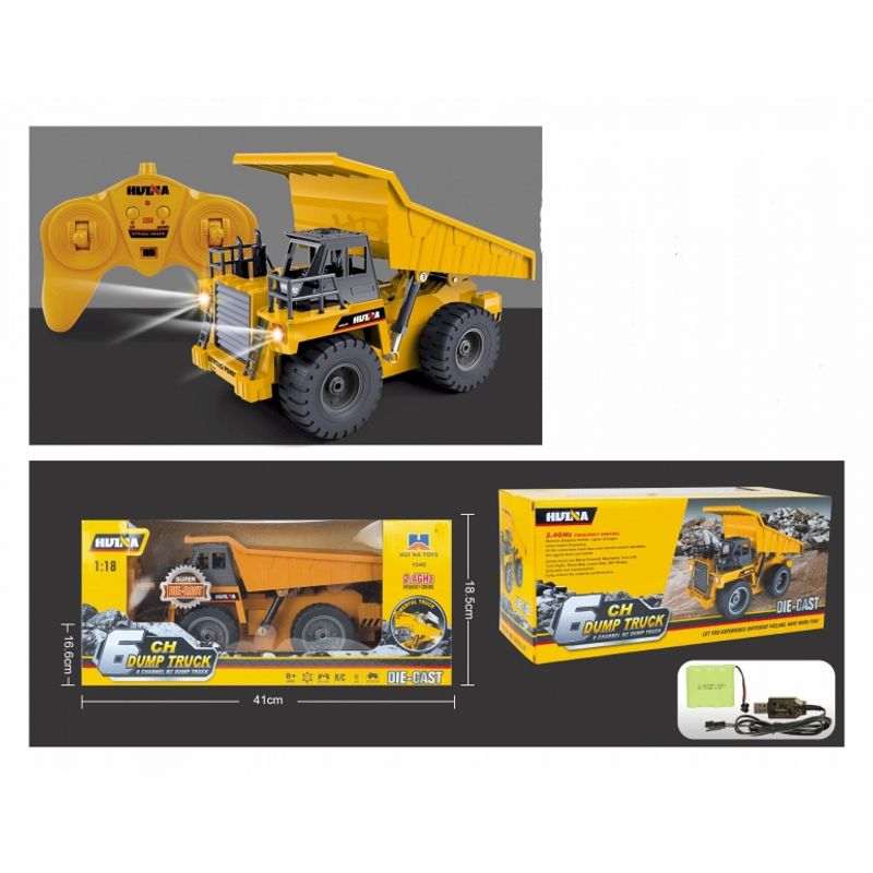 GENERICO - HUINA 1540 1-18 6CH RC ALLOY DUMPER