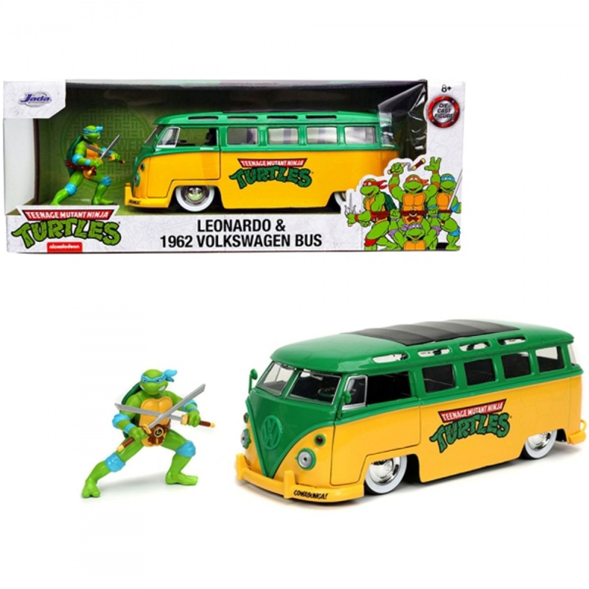 GENERICO - JADA 31786 1-24 1962 VW TMNT BUS W LEONARDO