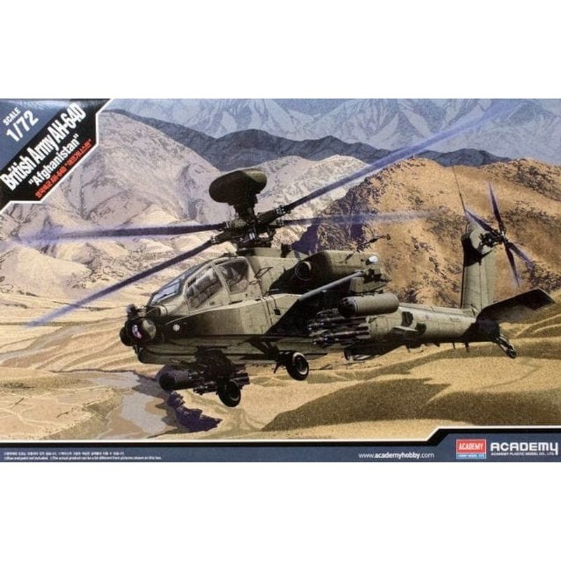 ACADEMY - ACADEMY 12537 1:72 BRITISH ARMY AH 64 AFGHANISTAN