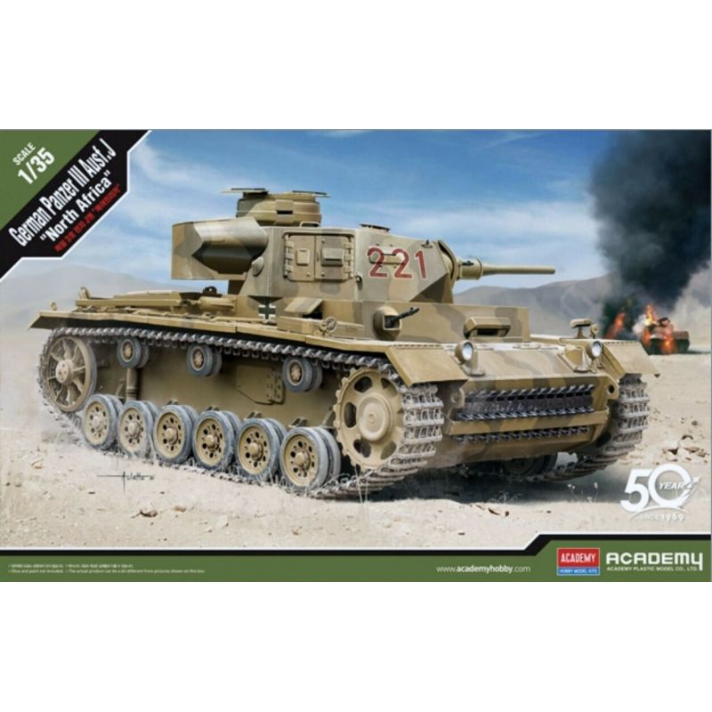 ACADEMY - ACADEMY 13531 1:35 GERMAN PANZER III AUSF J NORTH AFRICA