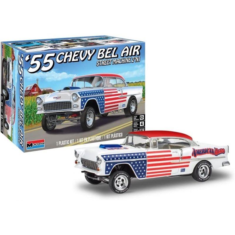 REVELL - REVELL 14519 1955 CHEVY BEL AIR STREET MACHINE 2N1 1-25
