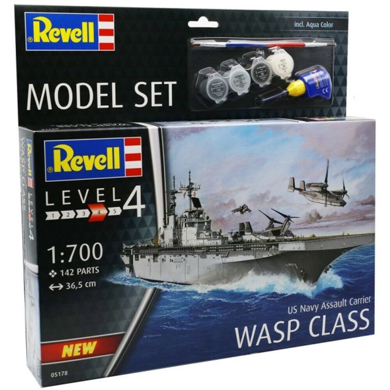 REVELL - REVELL 65178 MODEL SET US NAVY ASSAULT CARRIER WASP CLASS