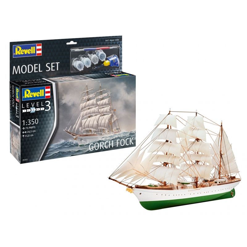 REVELL - REVELL 65432 MODEL SET GORCH FOCK 1-350