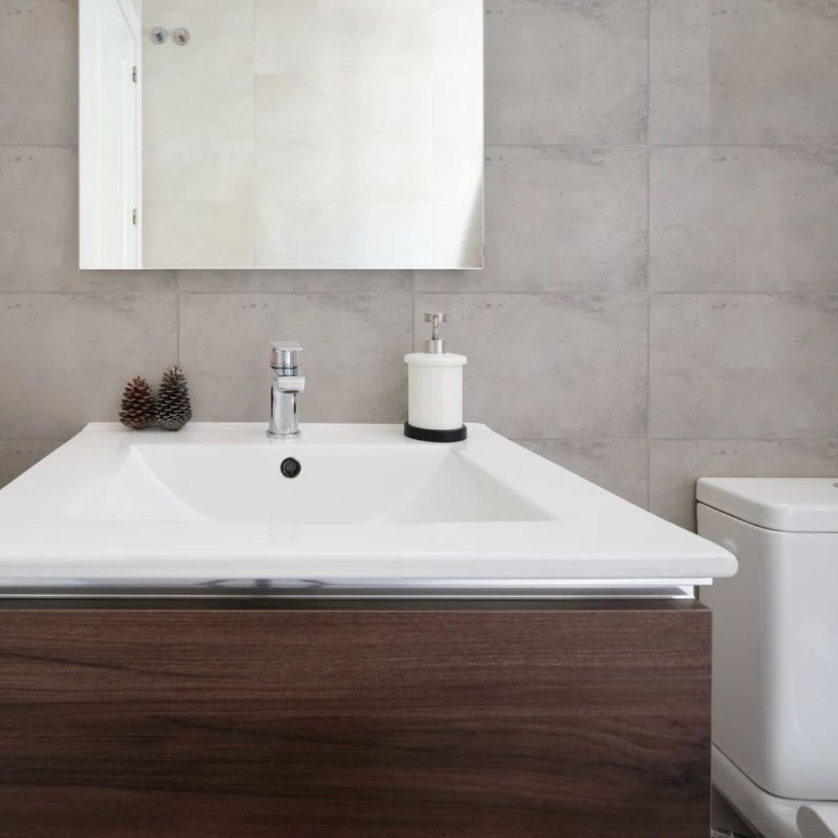 DEKOFIX - Baldosas 25x40 autoadhesivas para muro modelo POMPEIA GRIS