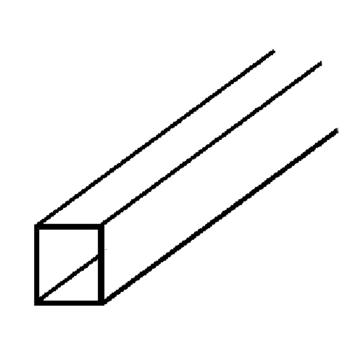 GENERICO - PLASTRUCT 90633 RECTANGLE TUBE 9.5X6.4 M