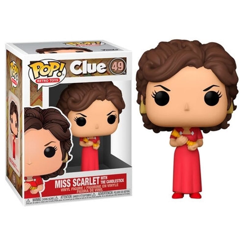 FUNKO - FUNKO 51452 POP VINYL CLUE MISS SCARLET W CANDLESTICK