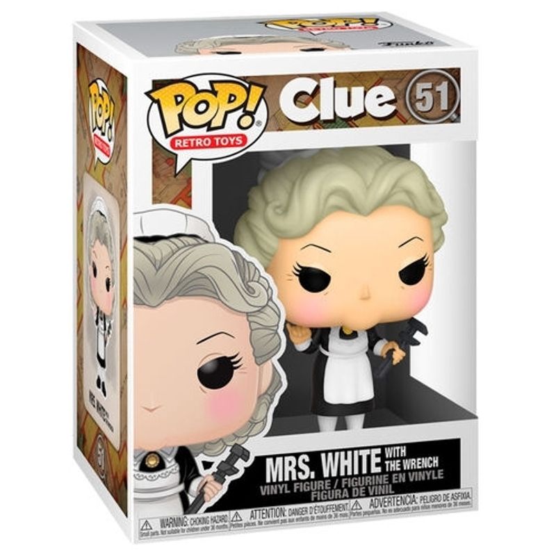 FUNKO - FUNKO 51455 POP VINYL CLUE MRS WHITE W WRENCH