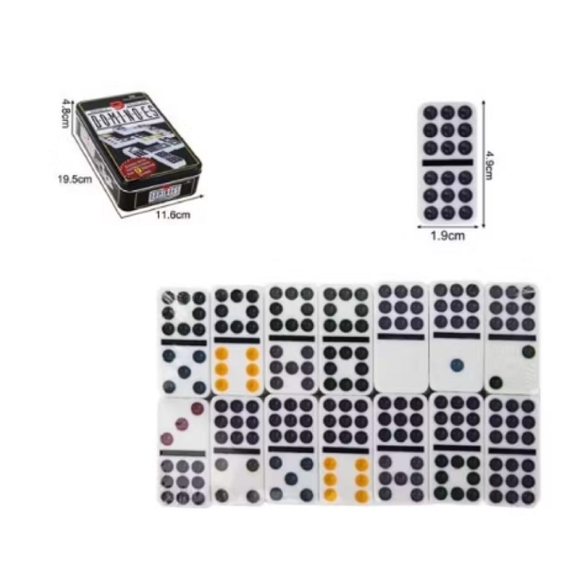 U BUY - Domino Doble 9 Caja De Hierro