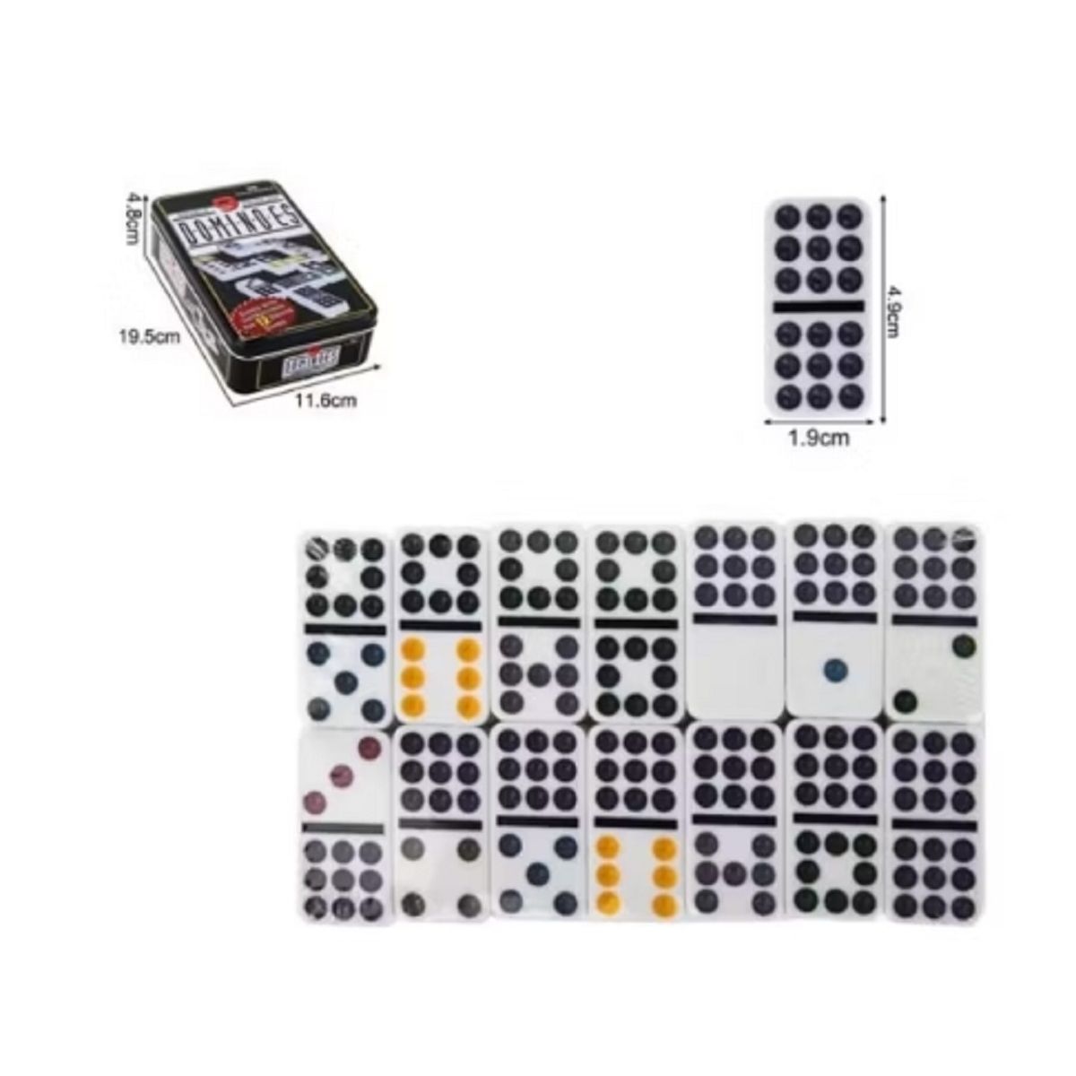 U BUY - Domino Doble 9 Caja De Hierro