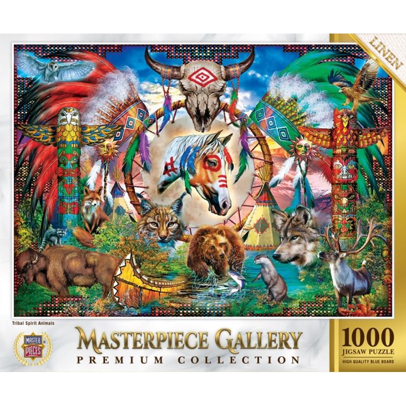GENERICO - MASTERPIECES 82127 TRIBAL SPIRIT ANIMALS  PUZZLE 1000 PIEZAS