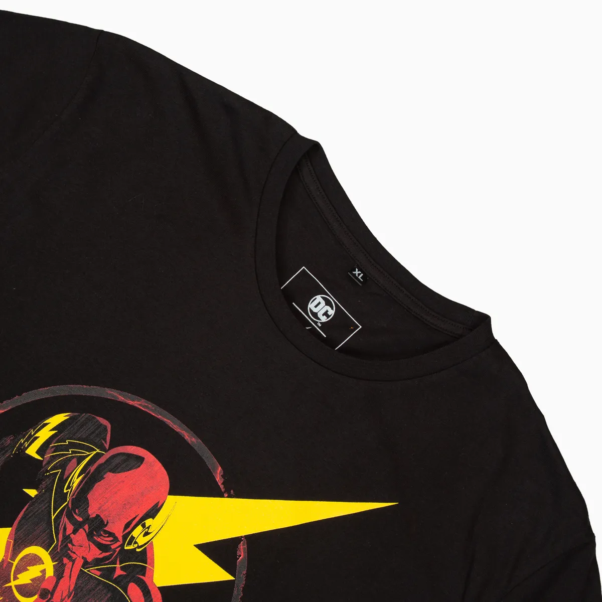 DC COMICS - Polera Hombre YOU The Flash Rayo Negro