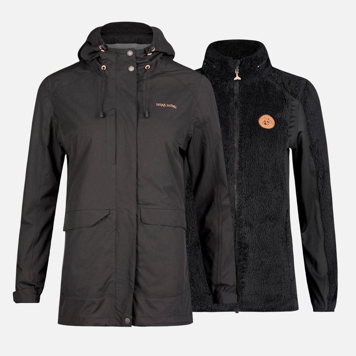 HAKA HONU - Chaqueta Mujer Kilperry Negro Haka Honu