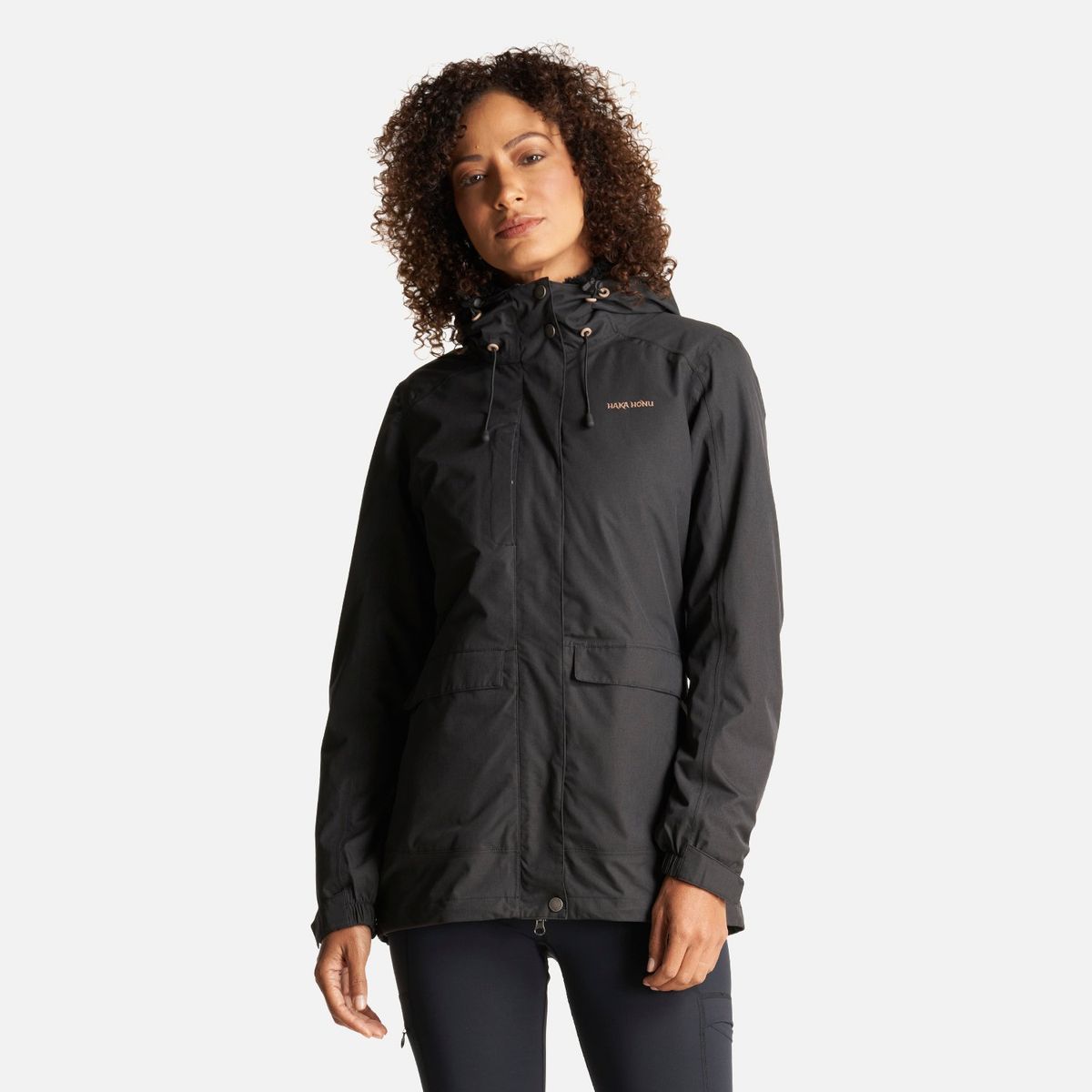 HAKA HONU - Chaqueta Mujer Kilperry Negro Haka Honu