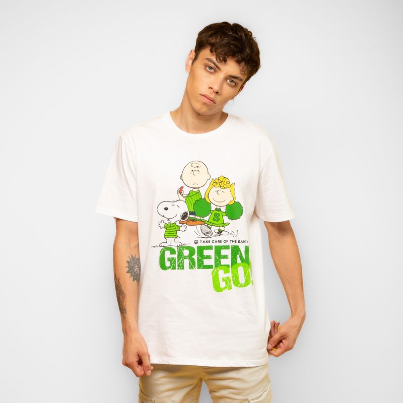 SNOOPY - Polera Hombre YOU Peanuts Classic  Blanco