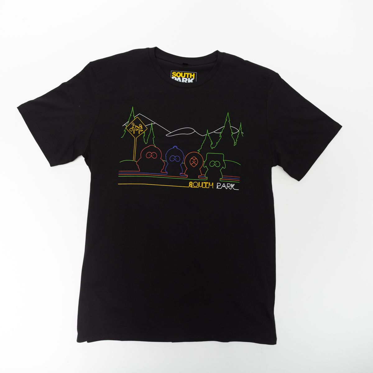 MTV - Polera Hombre YOU South Park Personajes Negro