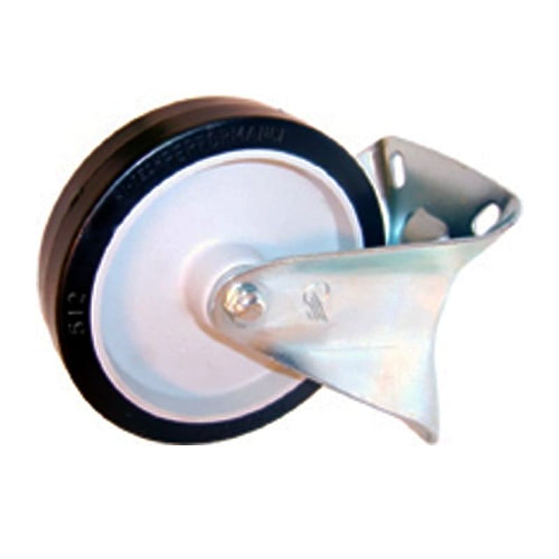GENERICO - Pack 4 ruedas Base Fija 125mm - Polipropileno