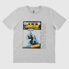 DC COMICS - Polera Hombre Batman Detective Gris
