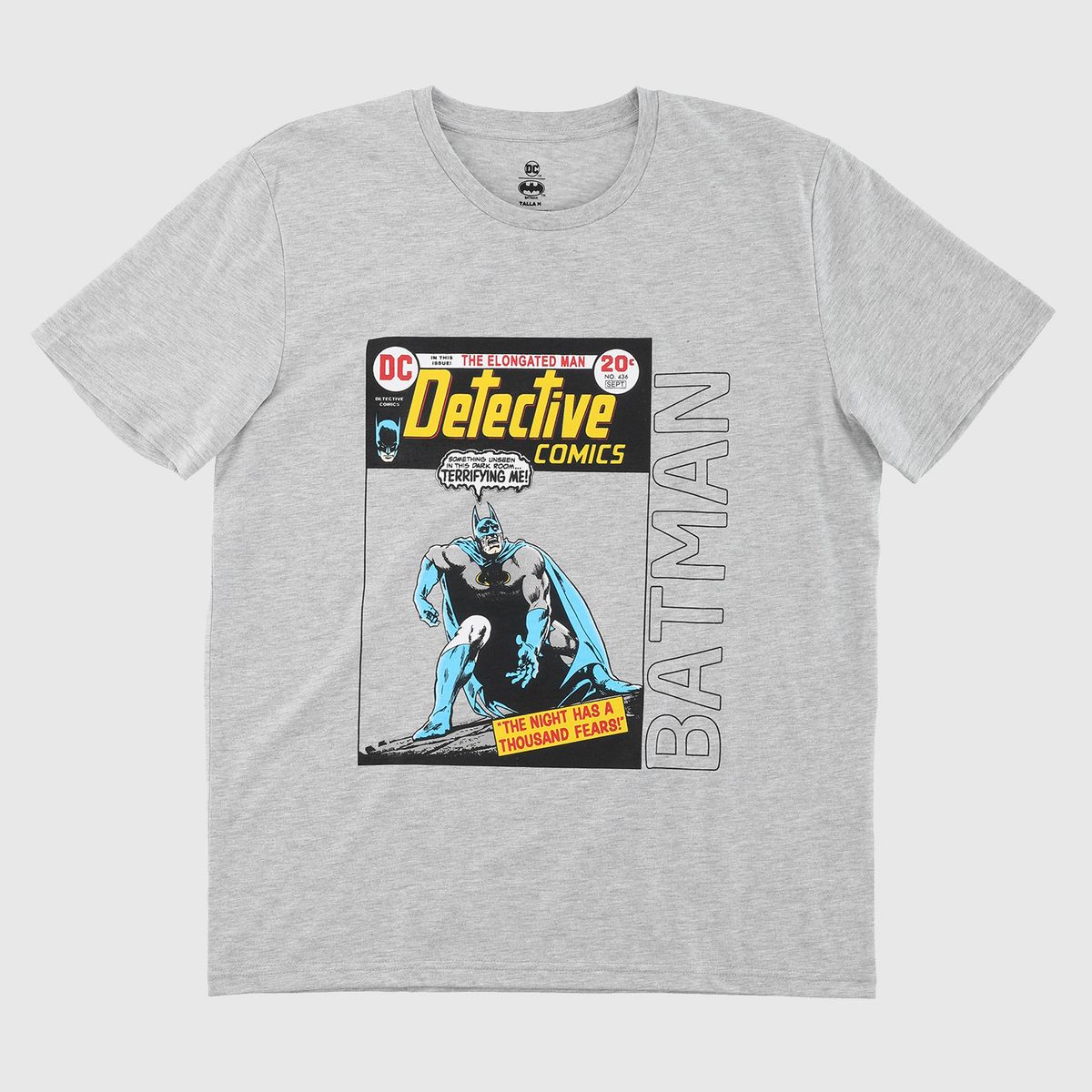 DC COMICS - Polera Hombre Batman Detective Gris Dc Comics