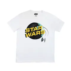 STAR WARS - Polera Hombre Estrella De La Muerte Blanco