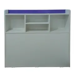 MUEBLES KIDS - Respaldo Repisa MORADO 1.5 PLAZAS