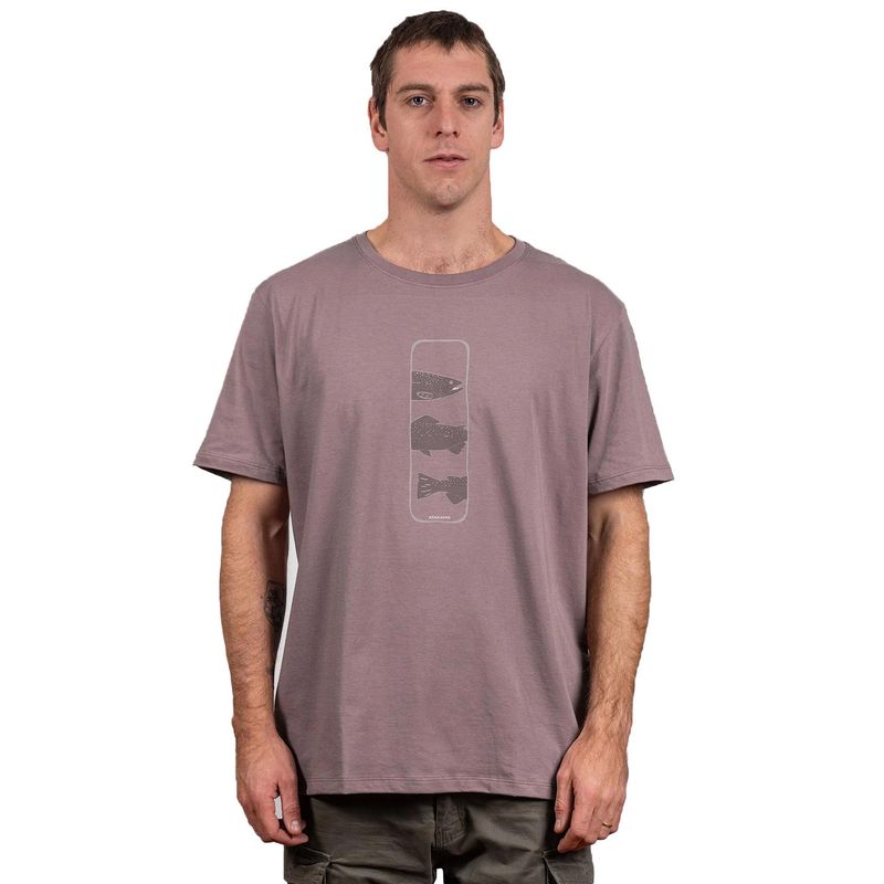 ATAKAMA OUTDOOR - Polera hombre manga corta Trucha Fario.