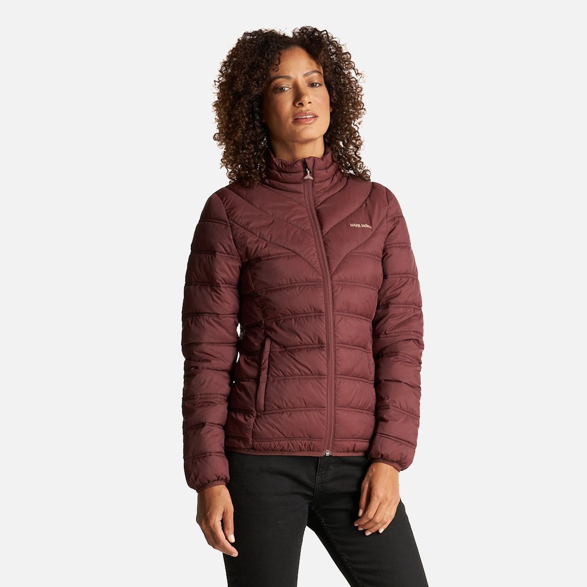 HAKA HONU - Chaqueta Mujer Ultraliviana Burdeo Haka Honu