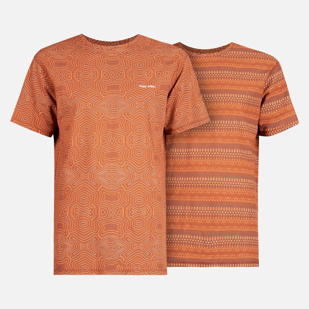HAKA HONU - Polera Hombre Bi-curioso Print Terracota Haka Honu