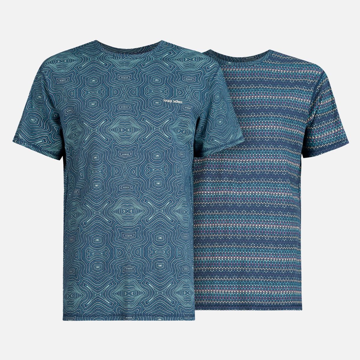 HAKA HONU - Polera Hombre Bi-curioso Print Azul Haka Honu