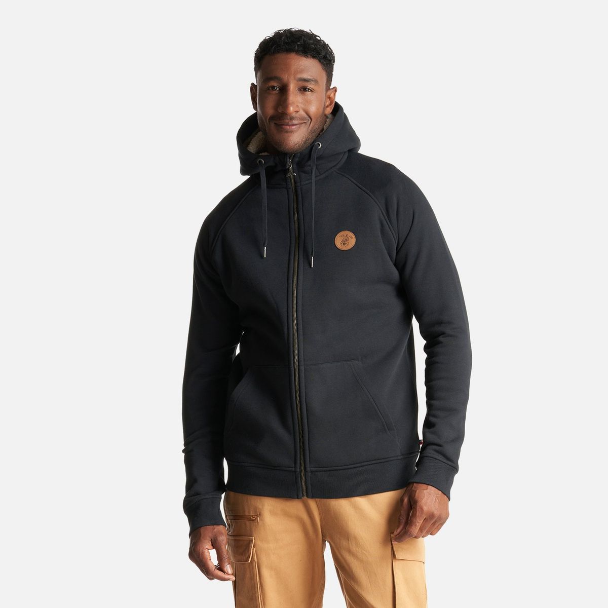 HAKA HONU - Poleron Hombre Refugia-T Negro Haka Honu