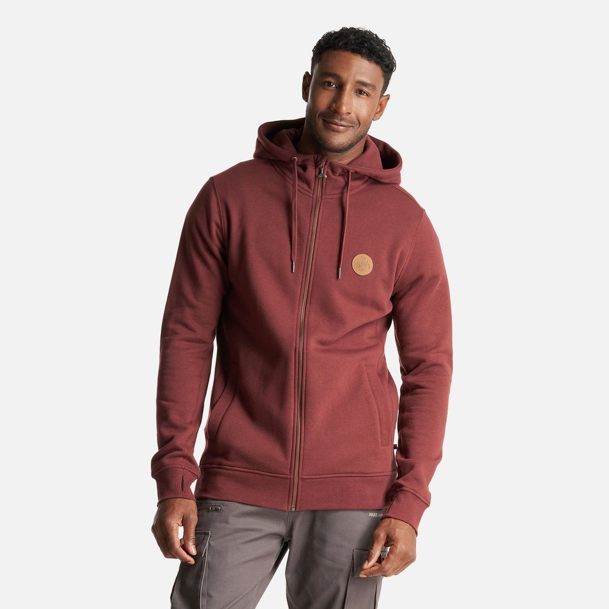 HAKA HONU - Poleron Hombre Ninja Burdeo Haka Honu