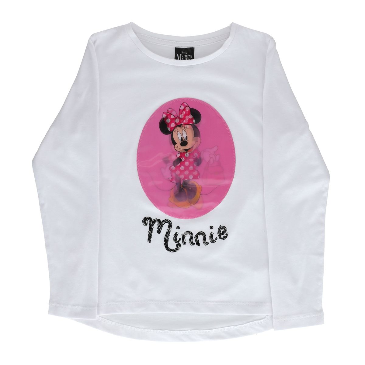 DISNEY - Polera Manga Larga Niña Minnie Dance Blanco Disney