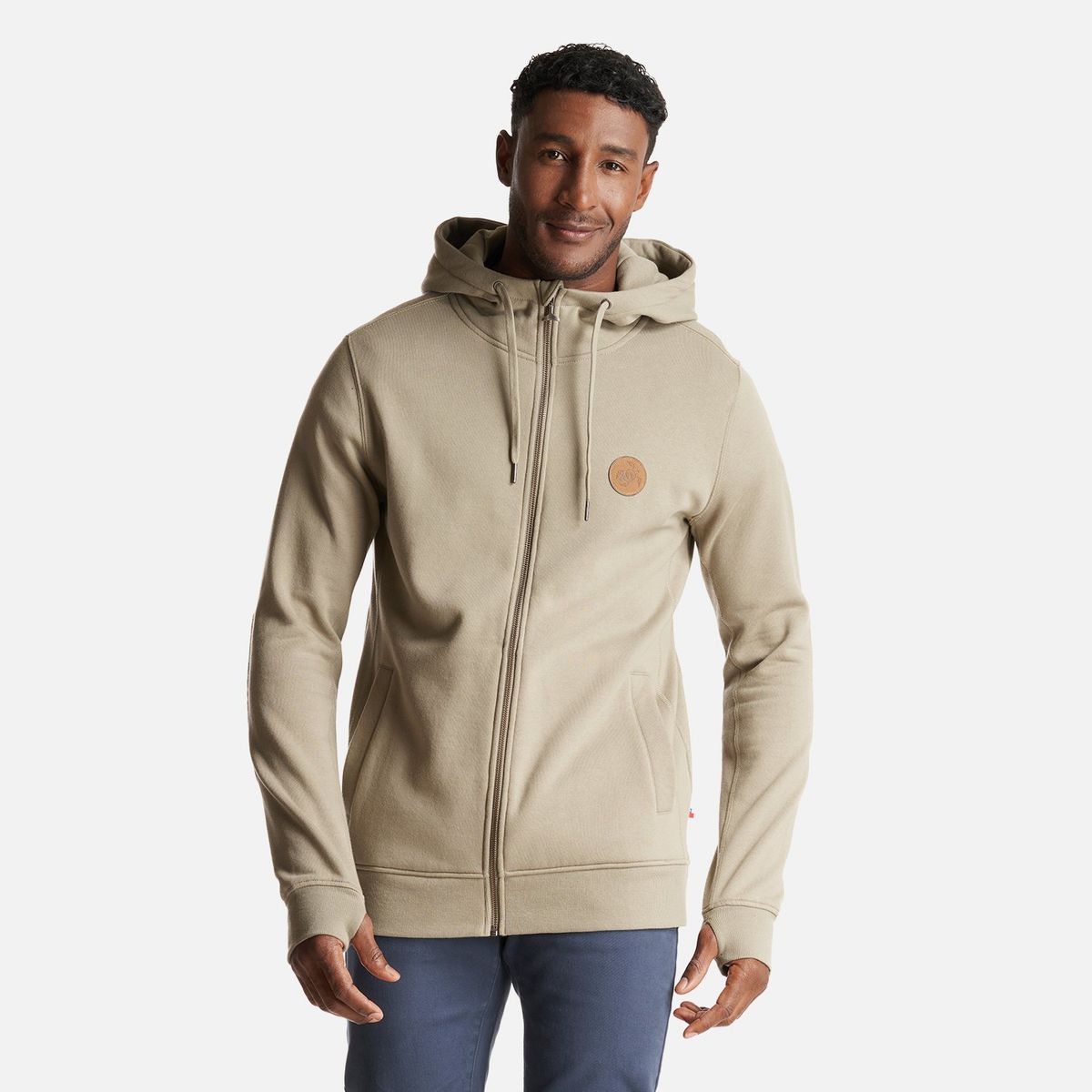 HAKA HONU - Poleron Hombre Ninja Taupe Haka Honu