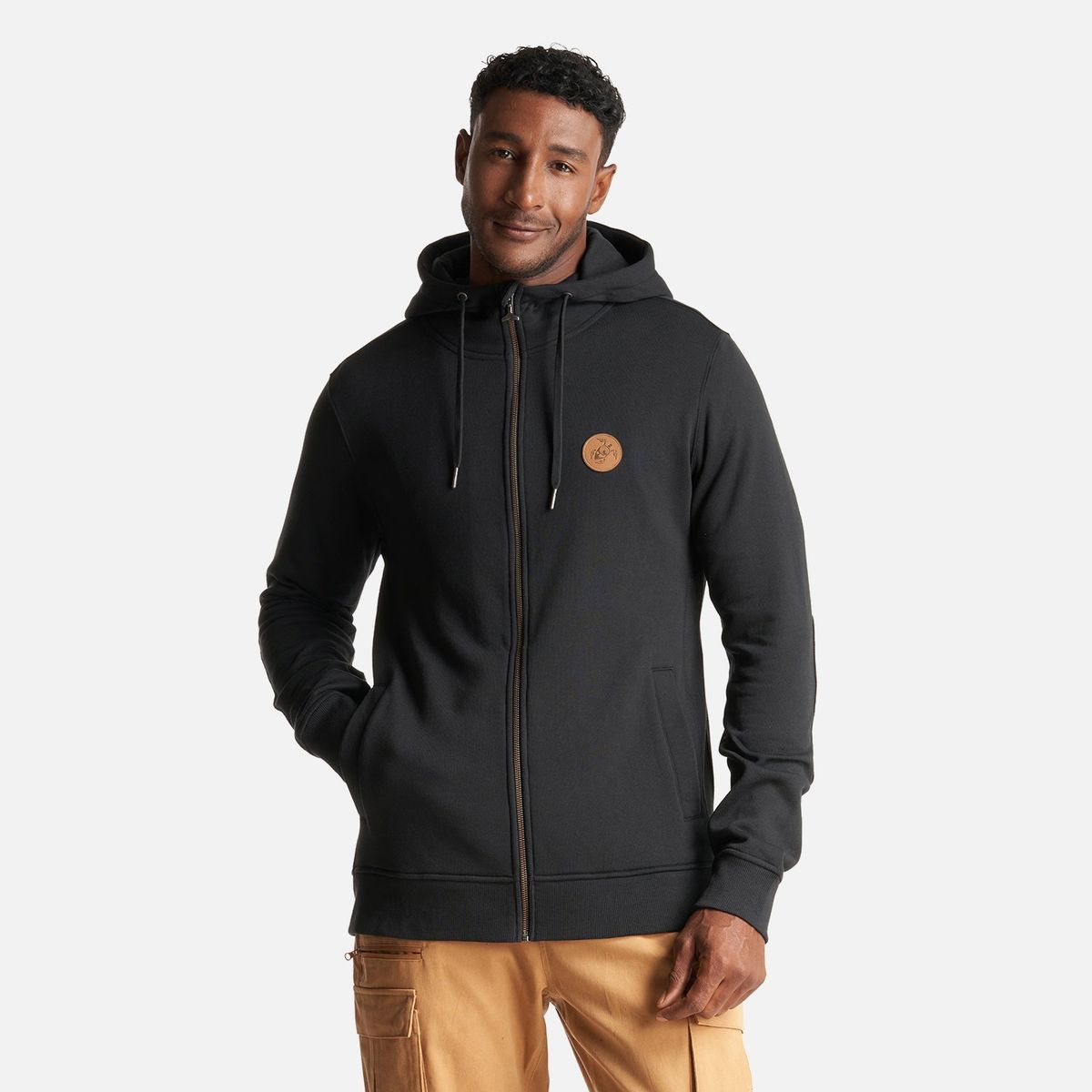 HAKA HONU - Poleron Hombre Ninja Negro Haka Honu