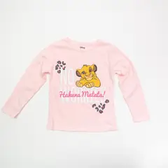 DISNEY - Polera Manga Larga Niña Rey León No Worries Rosado
