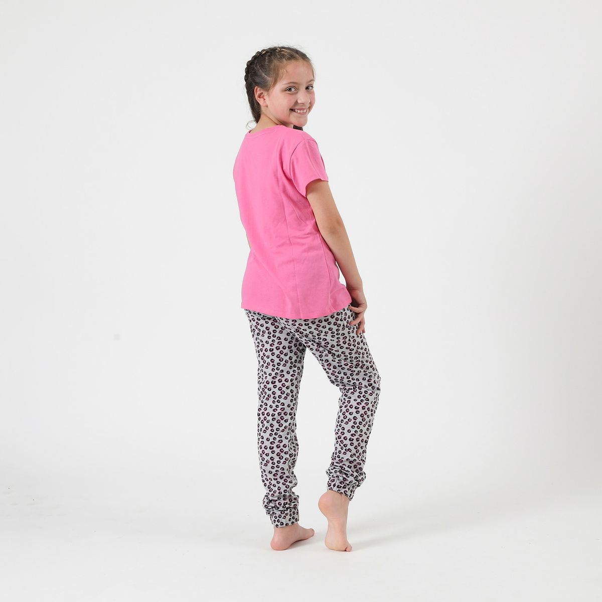 DISNEY - Pijama Niña Rey Leon Risueño Fucsia Disney