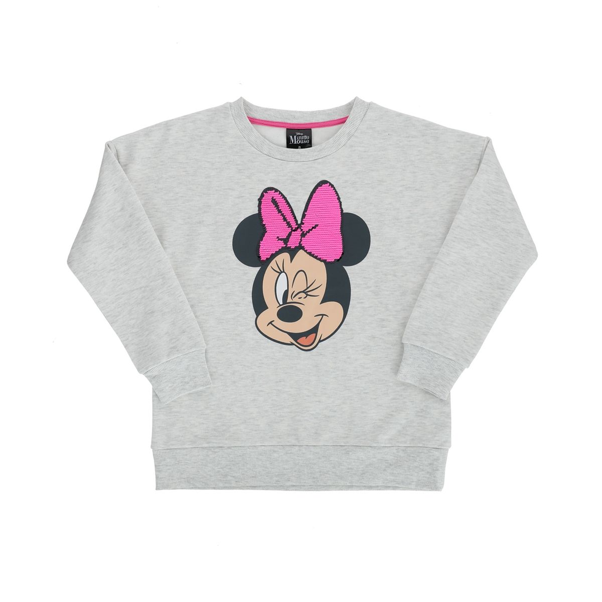 DISNEY - Poleron Niña Minnie Gris Disney