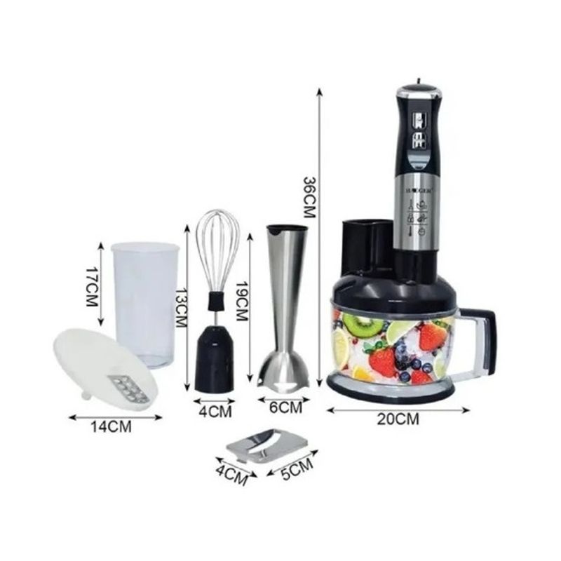 GENERICO - Set Mini Pimer Batidor Picador Moledora Haeger Hg-299